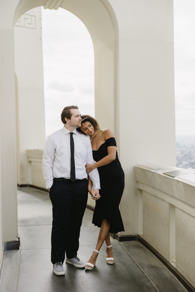 griffith observatory couple photoshoot