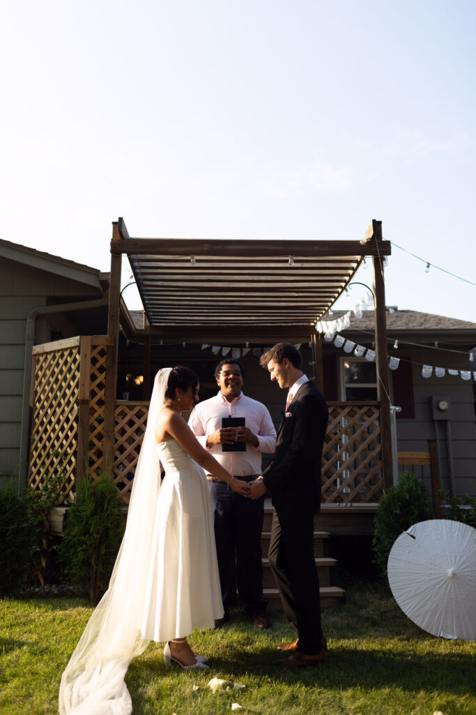 Backyard Wedding Ceremony