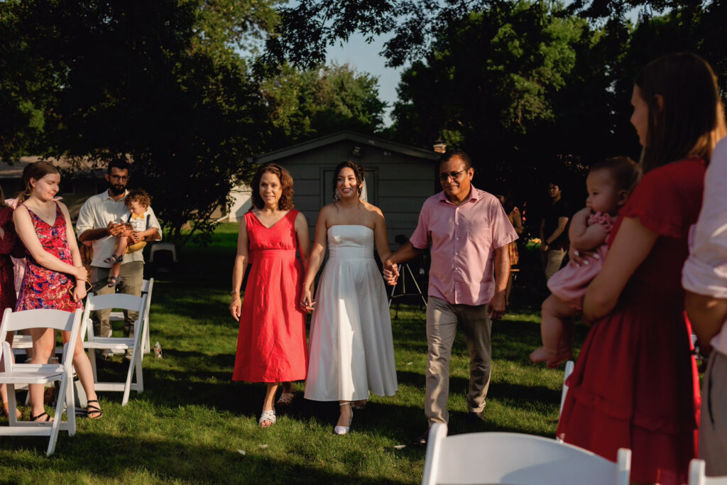 Backyard Wedding Ceremony