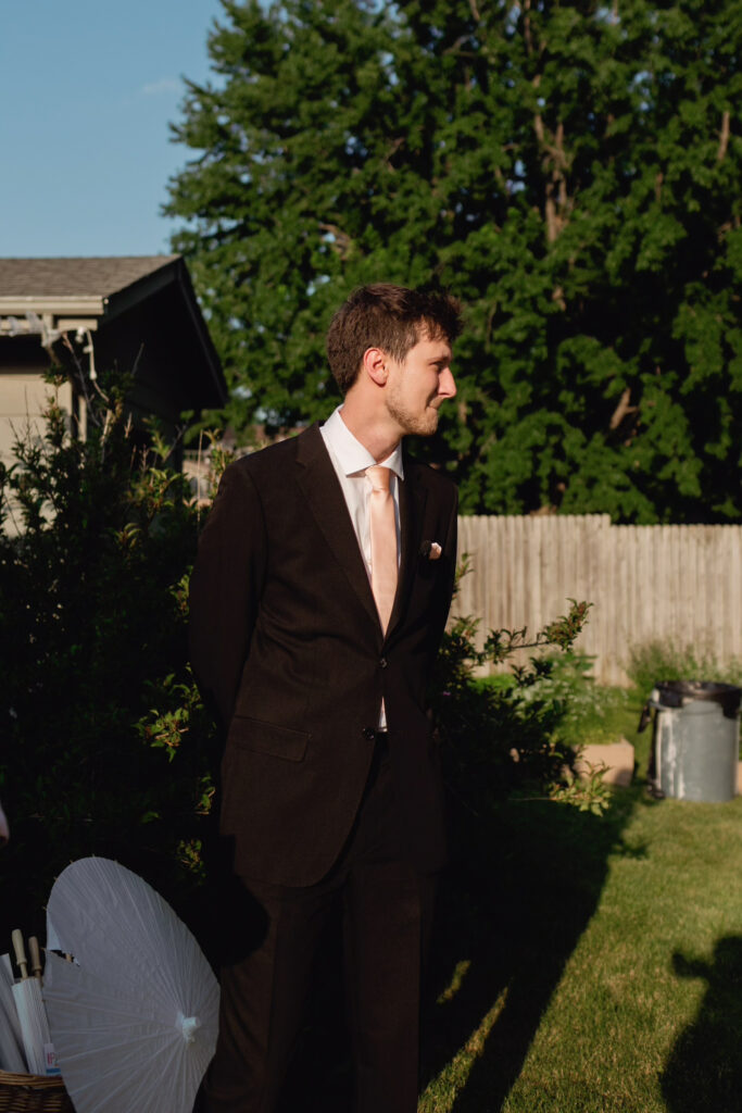 Backyard Wedding Ceremony