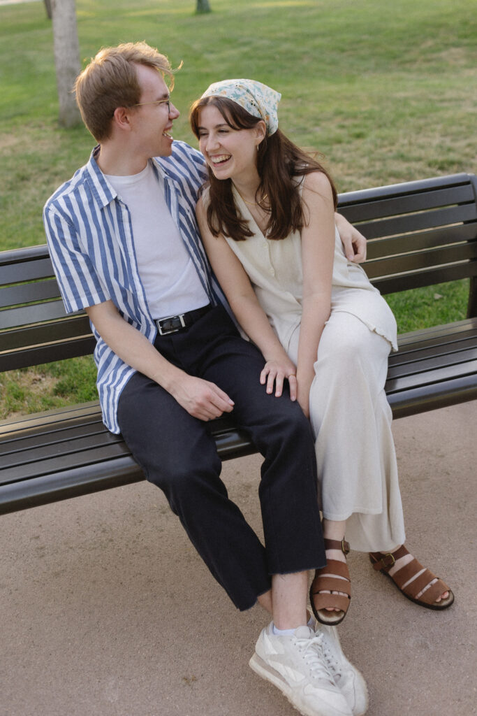 romantic couples picnic in McKennan Park